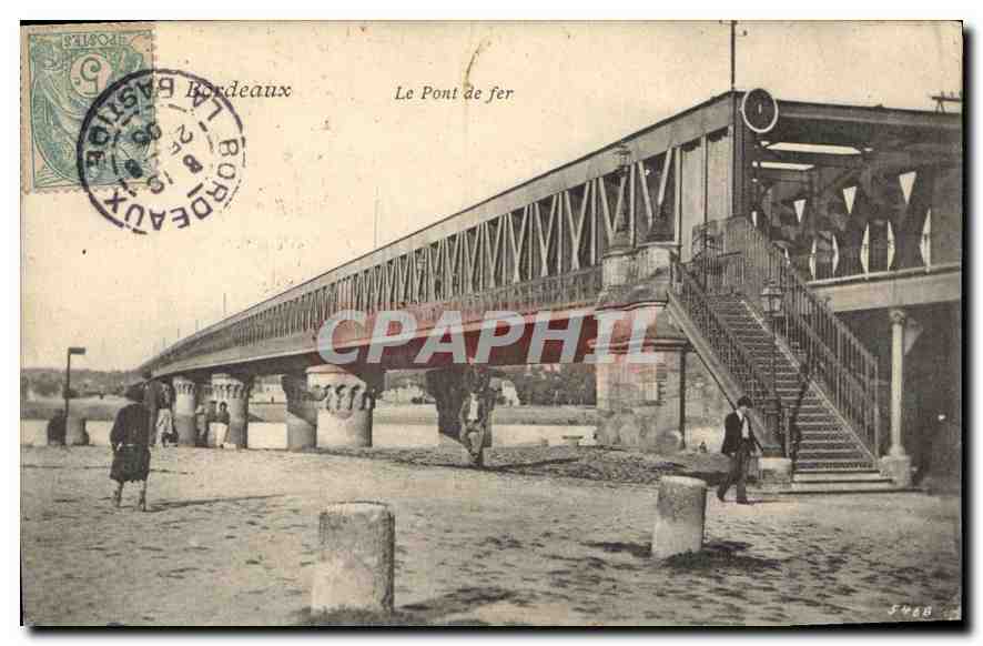 CPA Bordeaux Le Pont de fer 