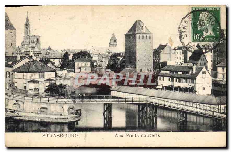 CPA Strasbourg Aux Ponts couverts 