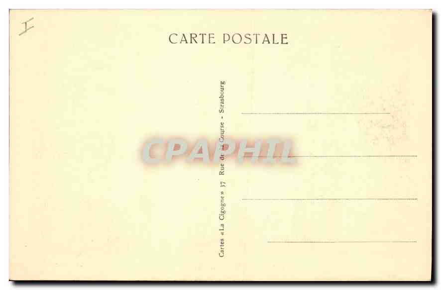 CPA Strasbourg La Petite France  — Rückseite