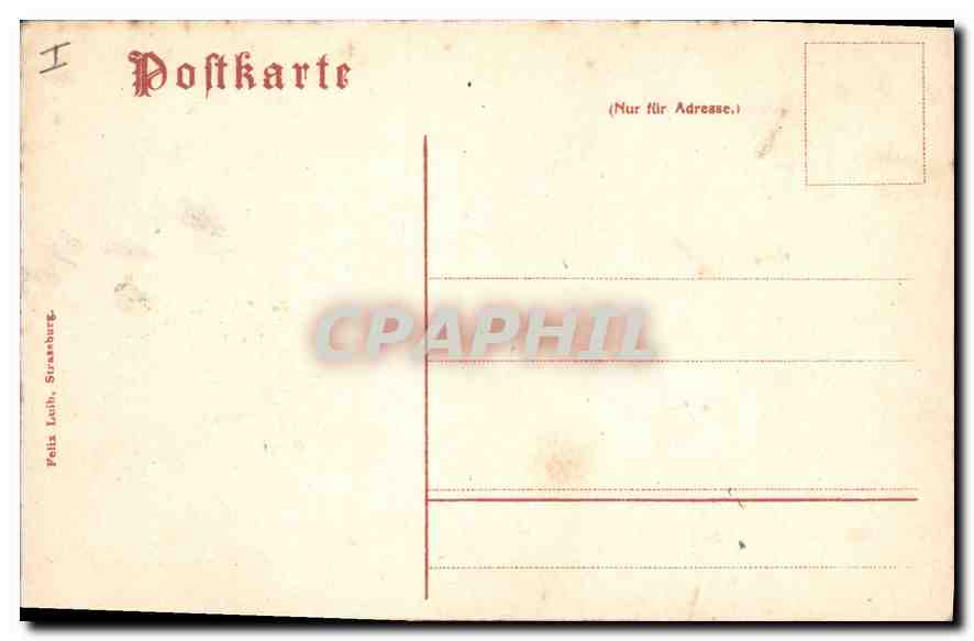 CPA Strasbourg ponts couverts Lavoir — Verso