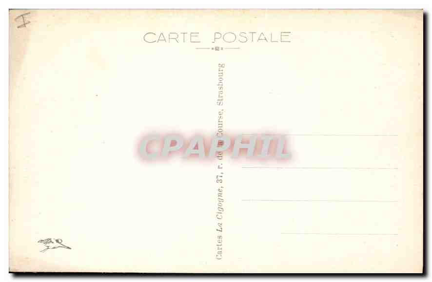 CPA Strasbourg Pont des Vosges eglise Saint Paul et cathedrale  — Verso