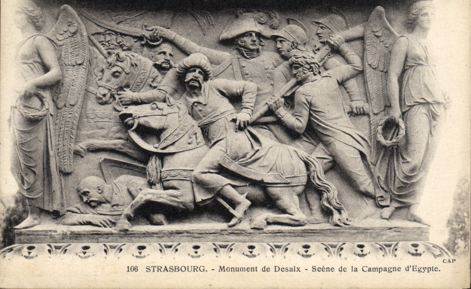 CPA Strasbourg Monument de Desaix scene de la Campagne d'Egypte 