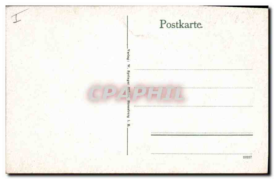 CPA Strassburg partie in der Orangerie  — Rückseite