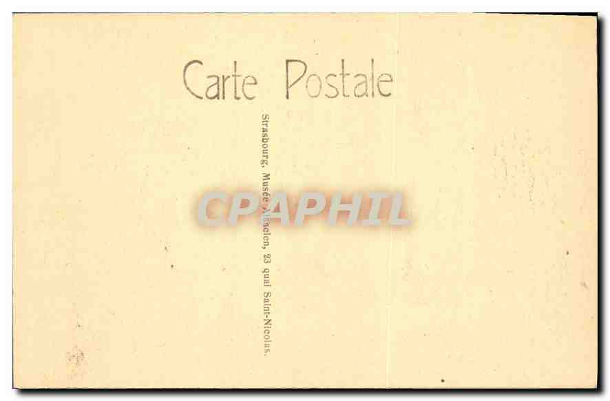 CPA Musee Alsacien salle des corporations  — Verso
