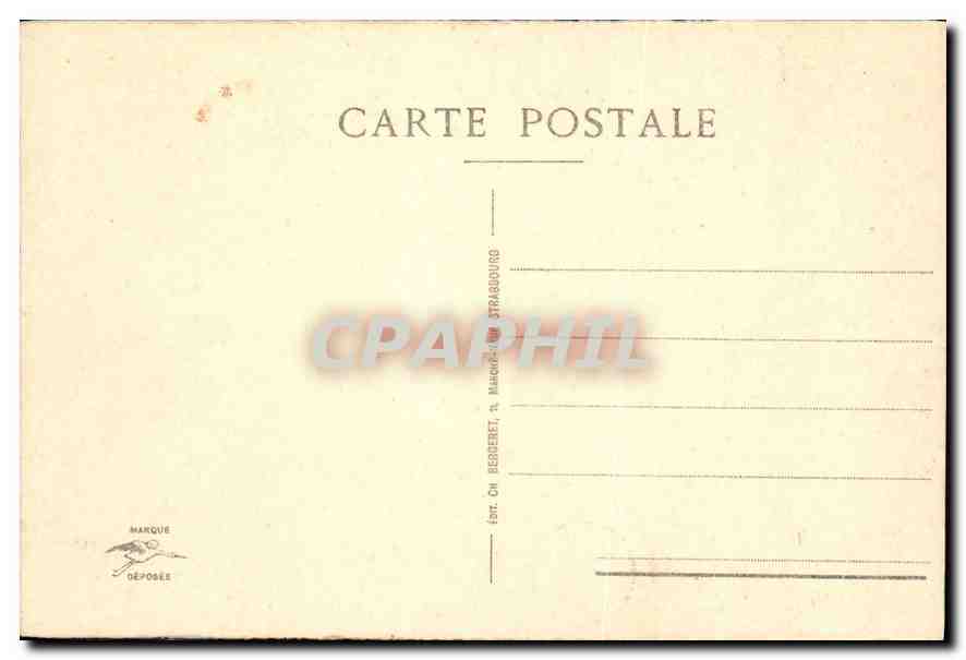 CPA Strasbourg cathedrale et palais des Rohan  — Verso