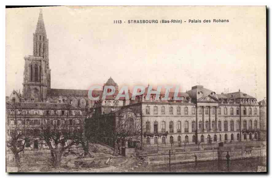 CPA Strasbourg Bas Rhin palais des Rohans 