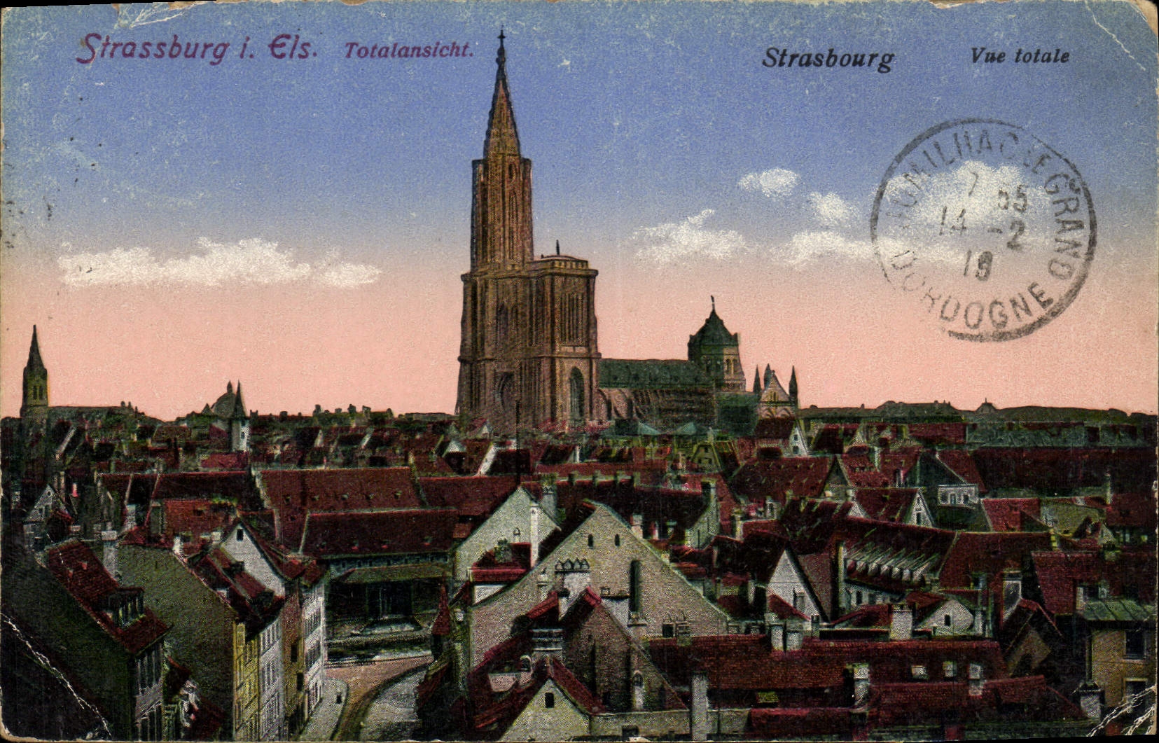 CPA Strasbourg vue totale 