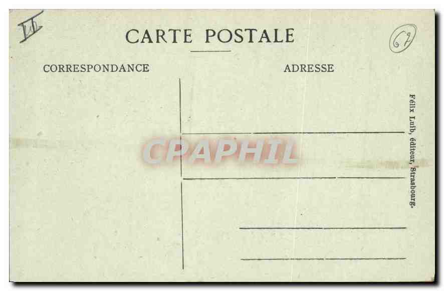 CPA Strasbourg quai de la petite france  — Rückseite