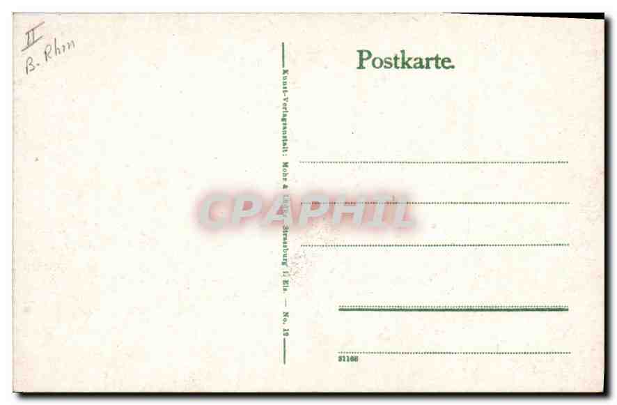 Strassburg i. E. — Storchennest — Mohr & Lüttge, Strassburg i. E., No. 10 — Verso