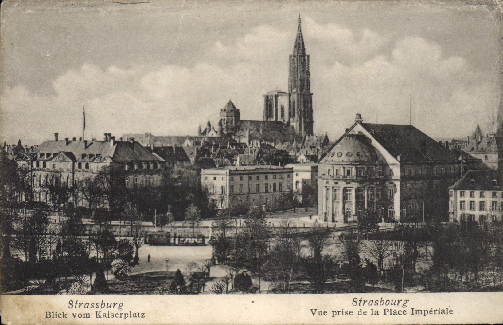 CPA Strasbourg vue prise de la place Imperial 
