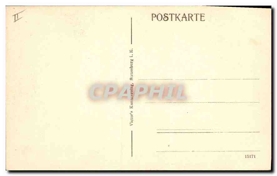 CPA Strassburg Hauptbahnhof  — Rückseite