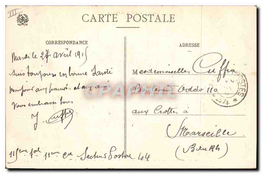 CPA Notre Vieille Alsace Strasbourg une partie des anciennes fortipication cote S O de la Ville du c — Verso