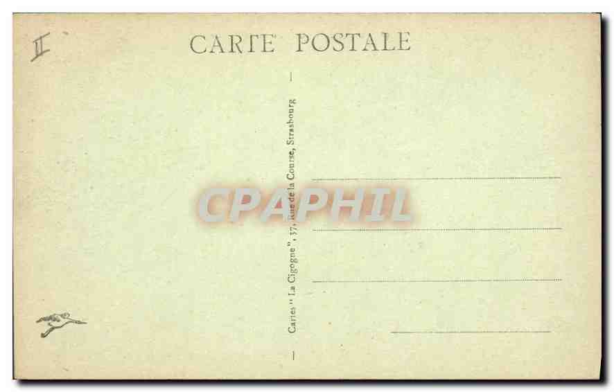 CPA Strasbourg la Petite France  — Verso
