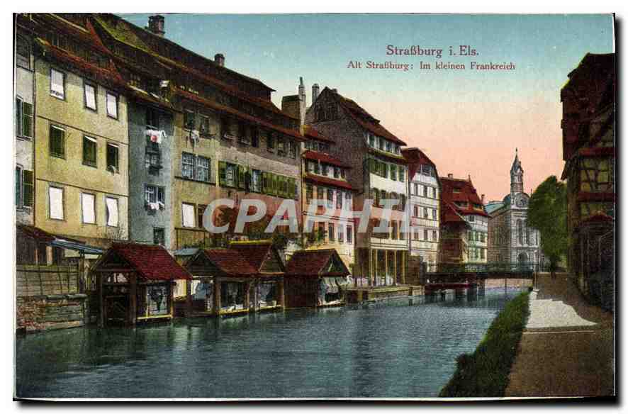 CPA Strasburg Alt Strafiburg im kleinen Frankreich 