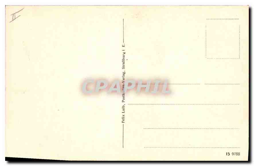 CPA Strasburgg Rheinbruche  — Verso