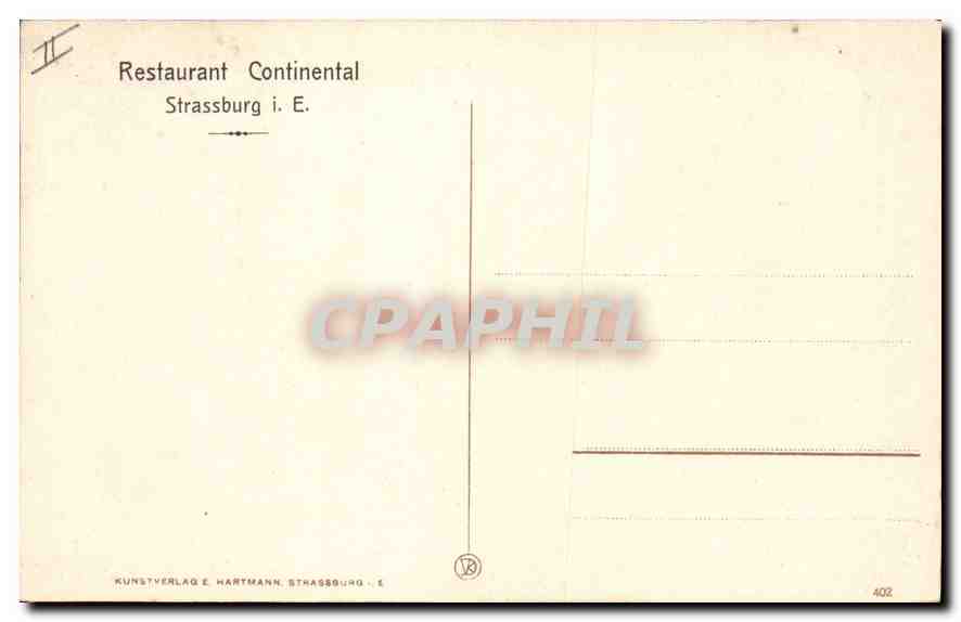 CPA Strassburg la Petite France  — Rückseite
