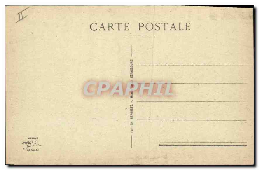 CPA Strasbourg pont du Faubourg National  — Rückseite