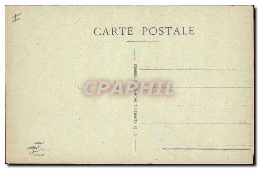 CPA Strasbourg pont du chemin de fer sur le Rhine pres Kehl  — Rückseite