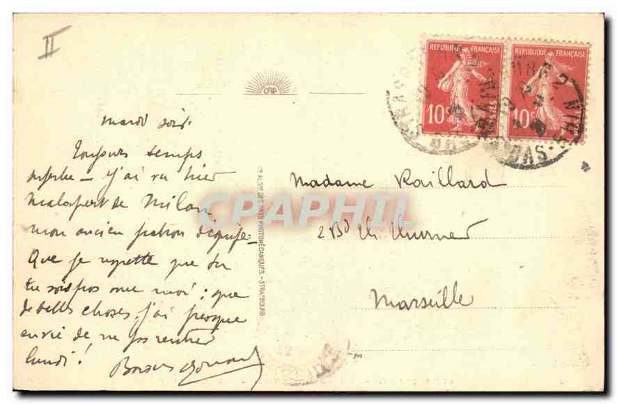 CPA Strasbourg musee Alsacien la galerie  — Verso