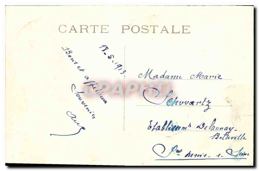 Enghien-les-Bains — Vue de la jetée & du casino — Éditeur inconnu, n°6 — Verso