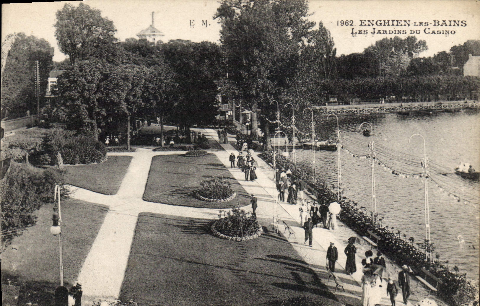 CPA Enghien les Bains les jardins du casino 