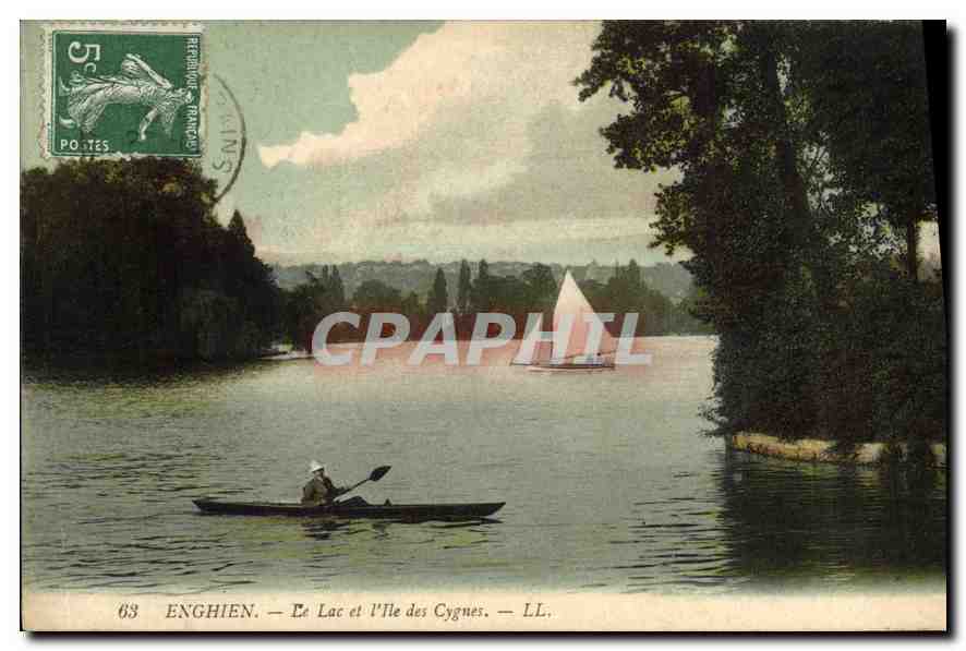 Enghien — Le Lac et l'Île des Cygnes — LL.
