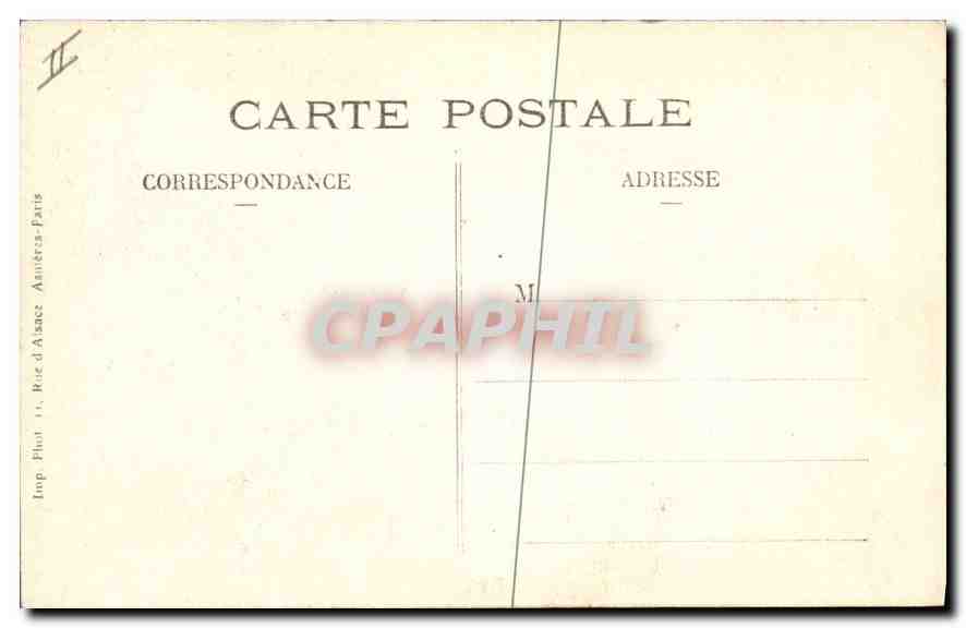 CPA Enghien les Bains vue generale du lac et du casino  — Verso
