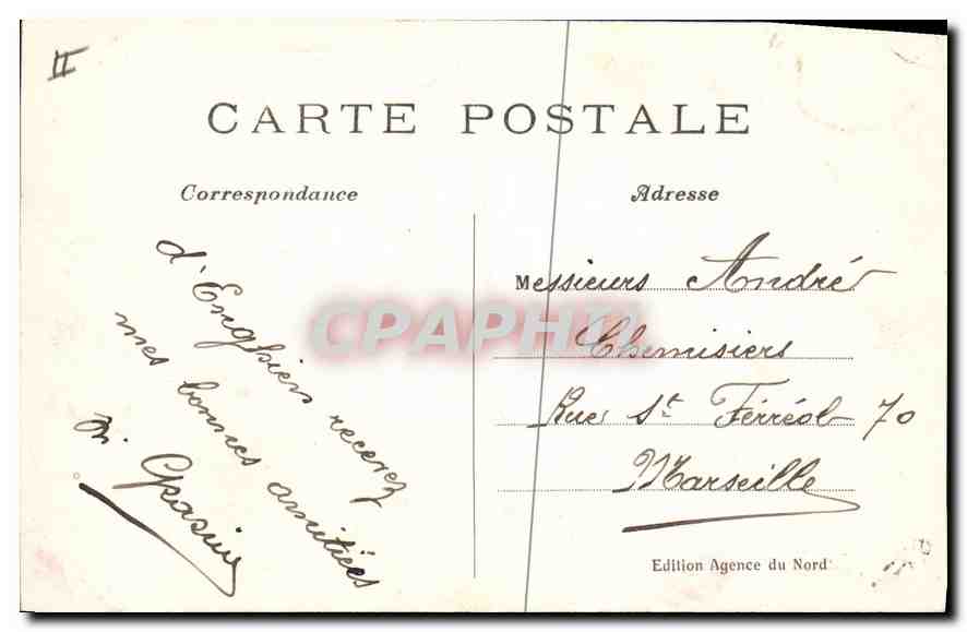 Enghien-les-Bains — Le Casino — Édition Agence du Nord, n°11 — Rückseite