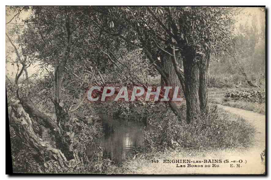 CPA Enghien les Bains S et O les Bords du Ru 