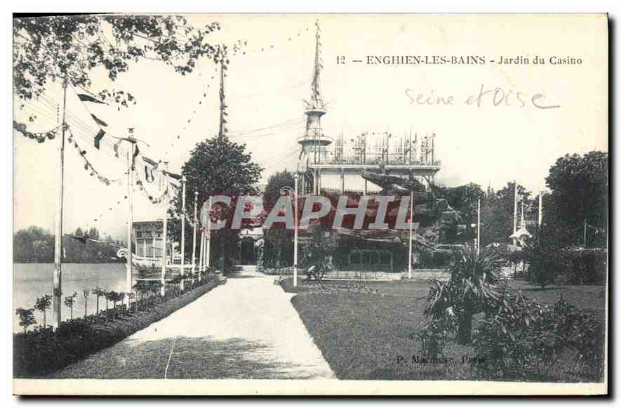 Enghien-les-Bains - Jardin du Casino — éditeur P. Marbou, Paris, n°12