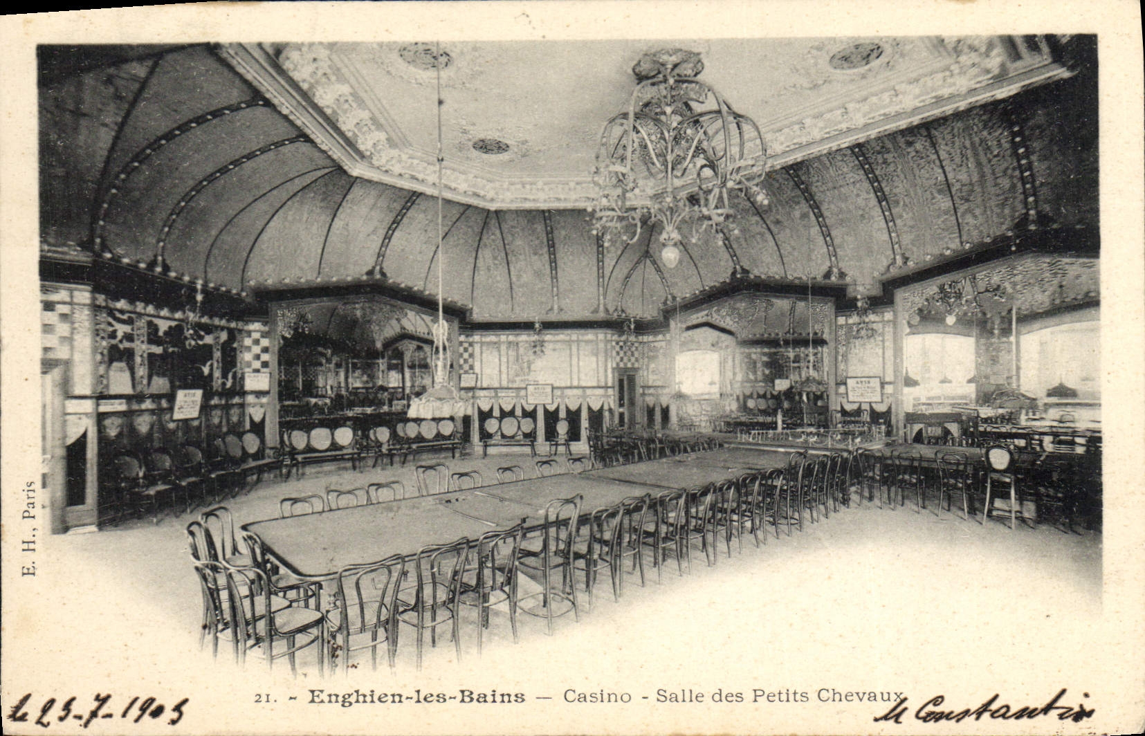 CPA Enghien les Bains casino salle des Petits Chevaux 