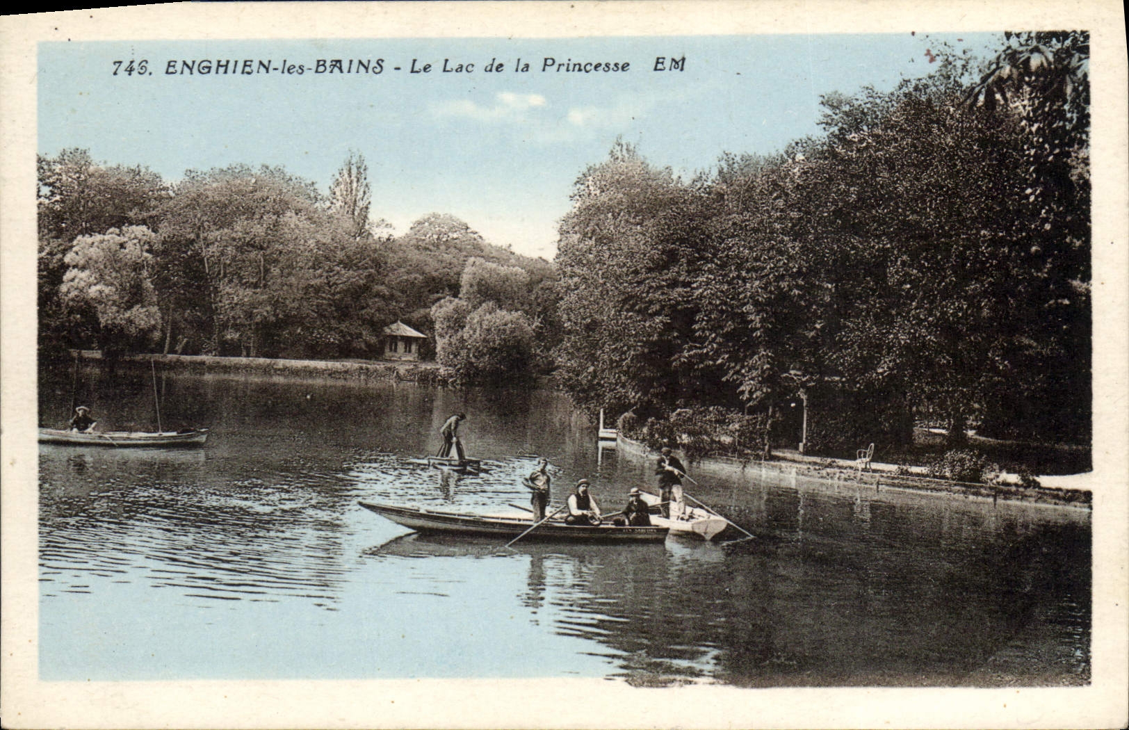 CPA Enghien les Bains le lac de la Princesse 