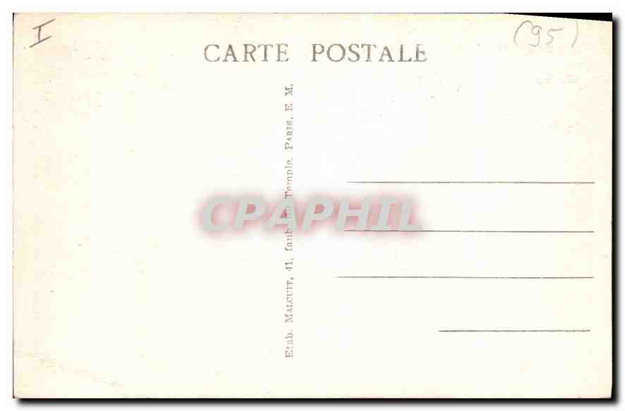 CPA Enghien les Bains le lac de la Princesse  — Verso