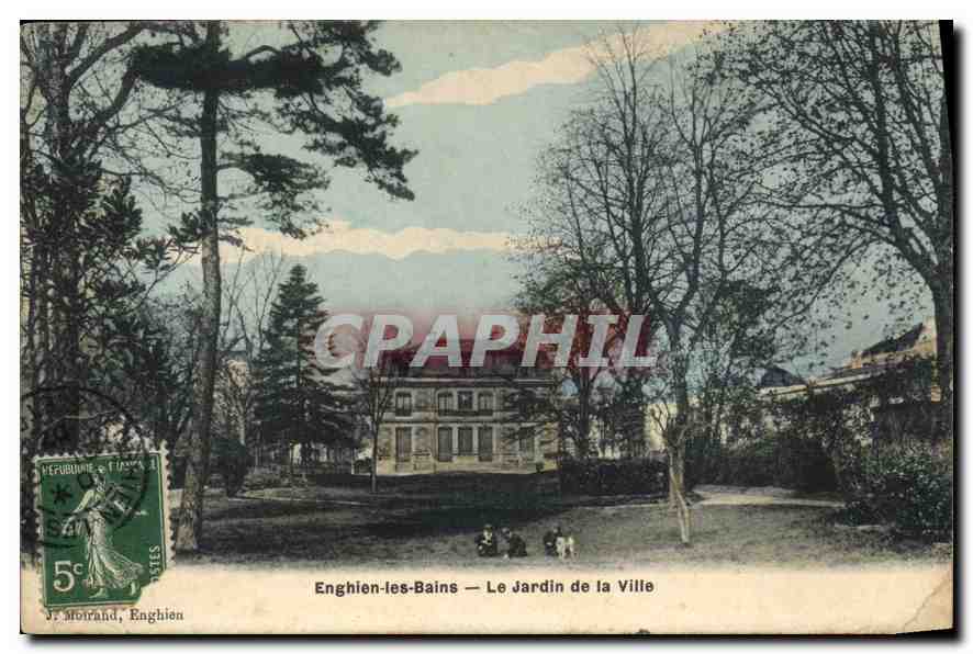 CPA Enghien les Bains le jardin de la ville 