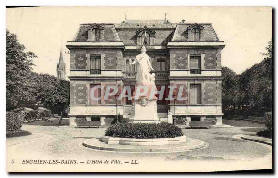 CPA Enghien les Bains l'hotel de ville 