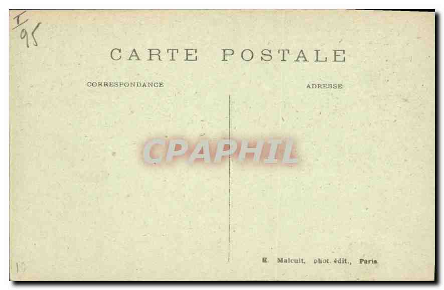 CPA Enghien les Bains le chateau d'Enghien vu du lac  — Verso