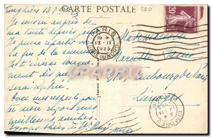 CPA Enghien les Bains le casino  — Rückseite