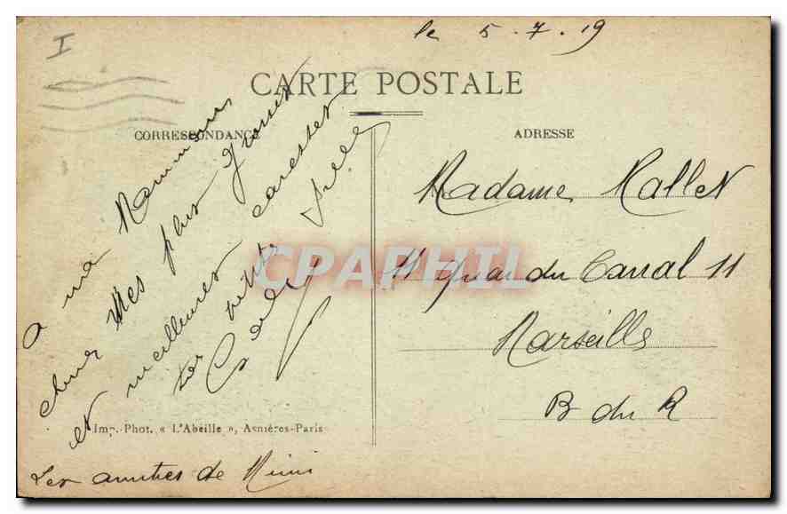 CPA Enghien les Bains le casino actuellement hopital pour Blesses Militaires et le lac vue de la nou — Back