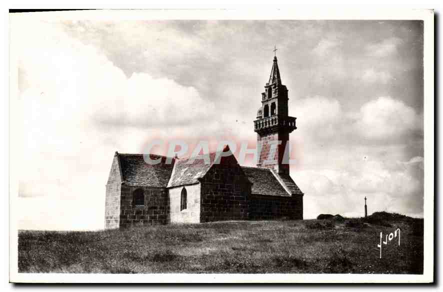 CPA Carantec Finistere chapelle de l'Ile Callot 
