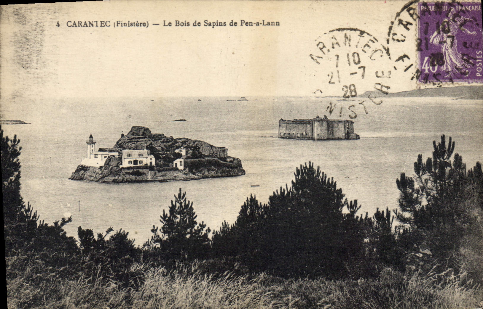 CPA Carantec Finistere le Bois de Sapins de Pen a Lann 