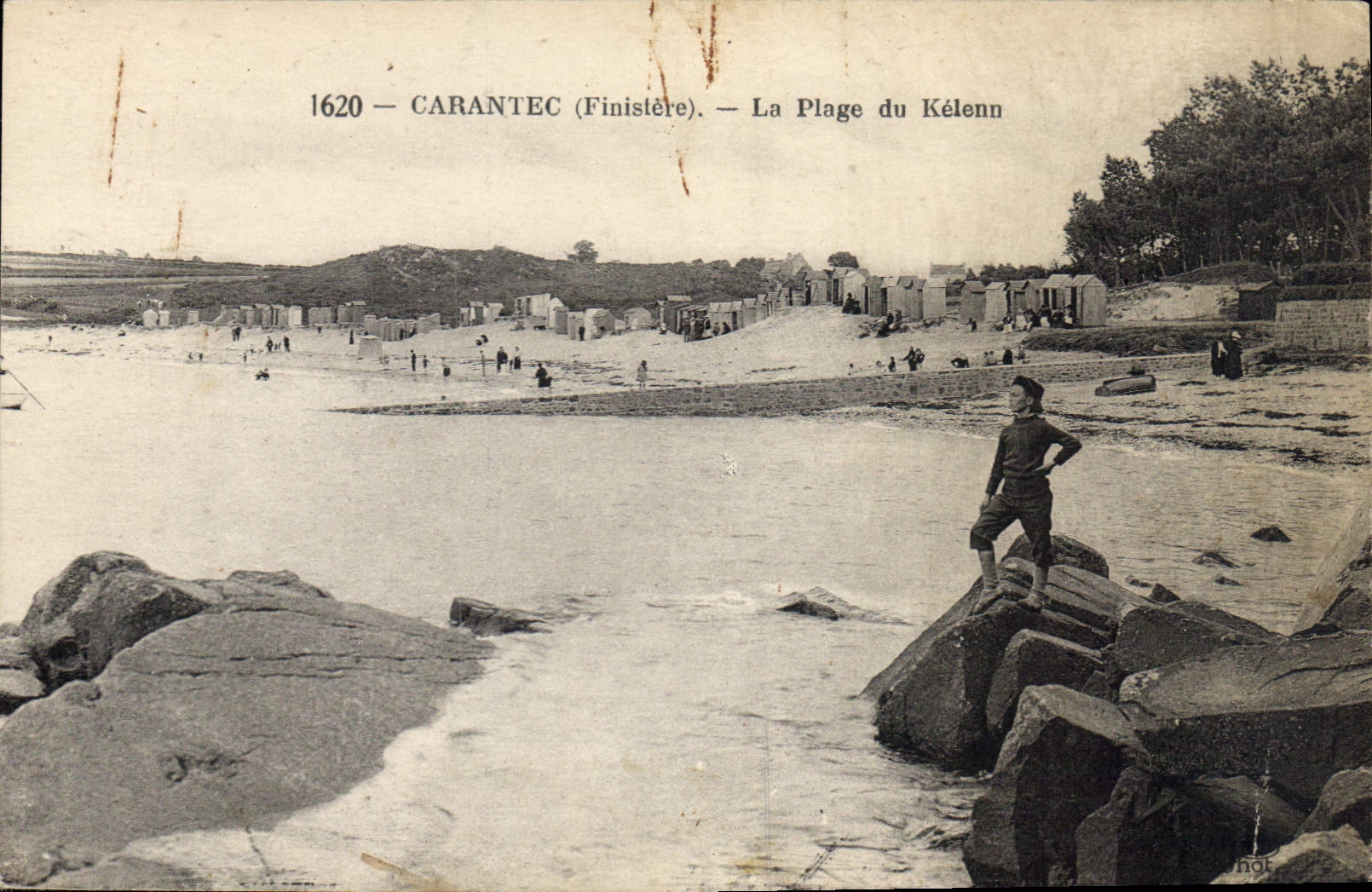 CPA Carantec Finistere la plage du Kelenn 