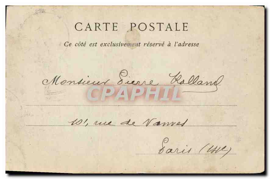 CPA Morlaix la Venelle du Creou  — Rückseite