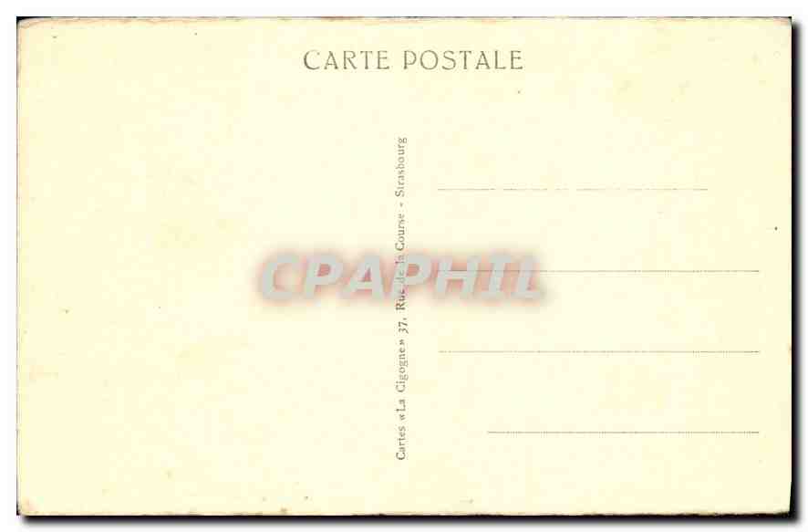 CPA Strasbourg le pont du chemin de Fer  — Rückseite