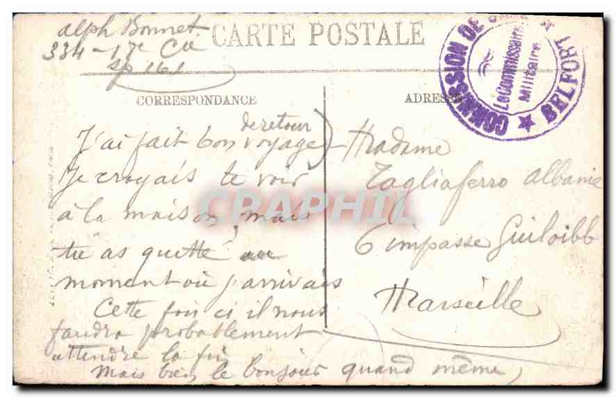 CPA Lyon l'entree du parc de la Tete d'Or et le Monument des Legionnaires du Rhone  — Verso