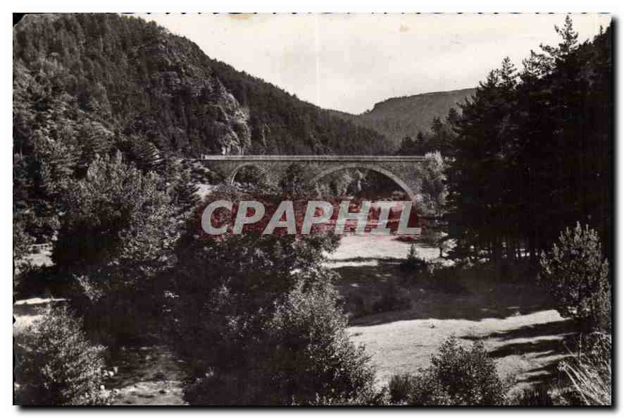 CPA Vallee de la Cogne aux Planchas H L nouveau pont pour la route de Saint Jullen chapteull Lousson