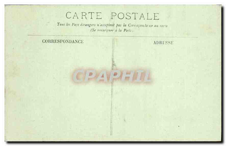 CPA Lourdes le chateau et les Montagnes  — Verso
