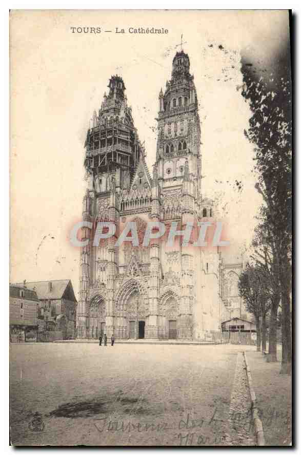 CPA Tours la cathedrale 