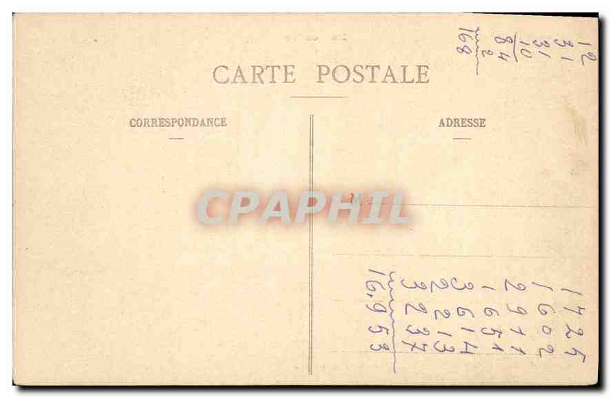 CPA Environs de Florac chateau d'Ariges grand Salon  Bibliotheque — Rückseite