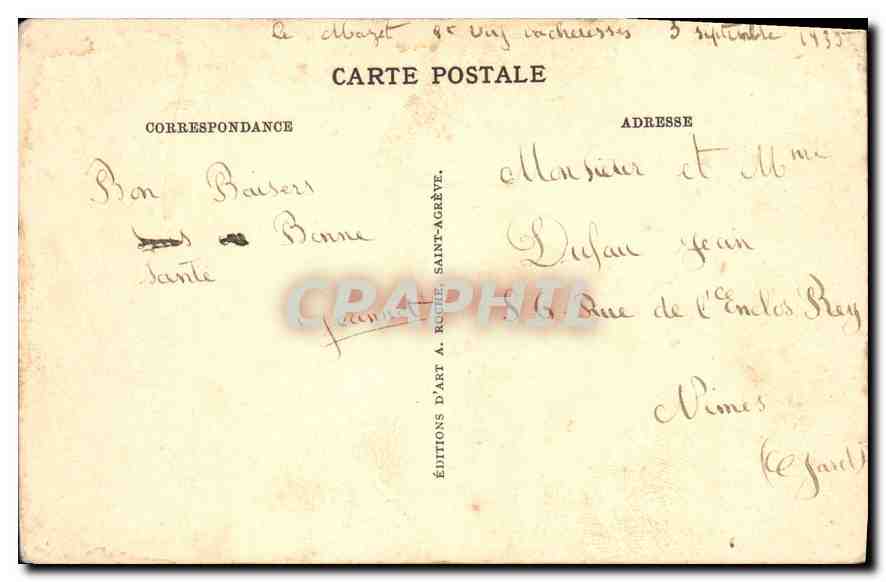 CPA Vue panoramique du Sommet du Gerbier But de nombreuses excursions estivales Hautes Cevennes  — Verso