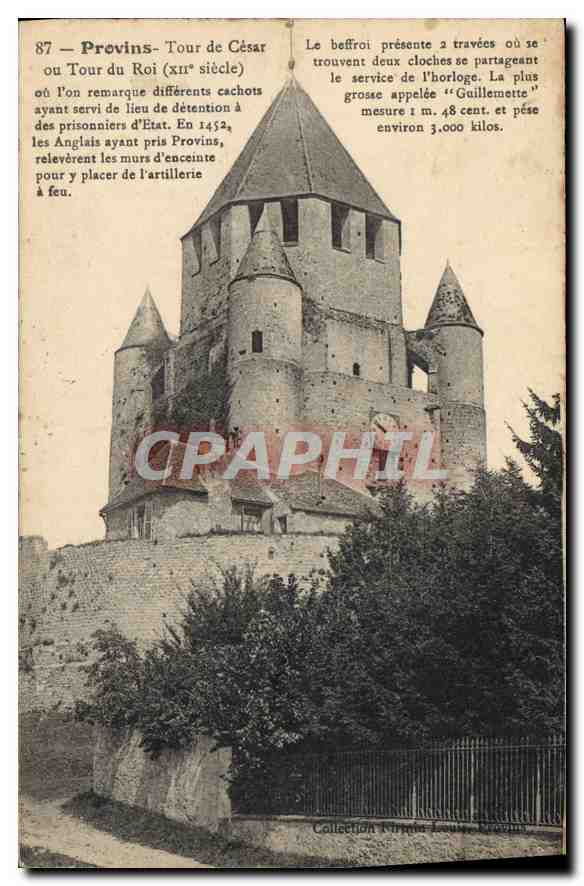 CPA Provins Tour de Cesar ou Tour du Roi XII siecle ou l'om remarque differents cachots ayant servi 
